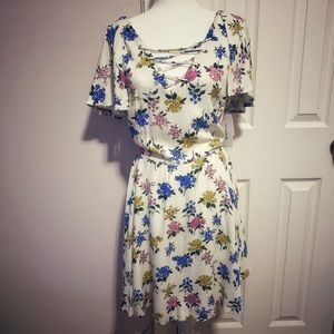 JustFab mini floral dress Medium